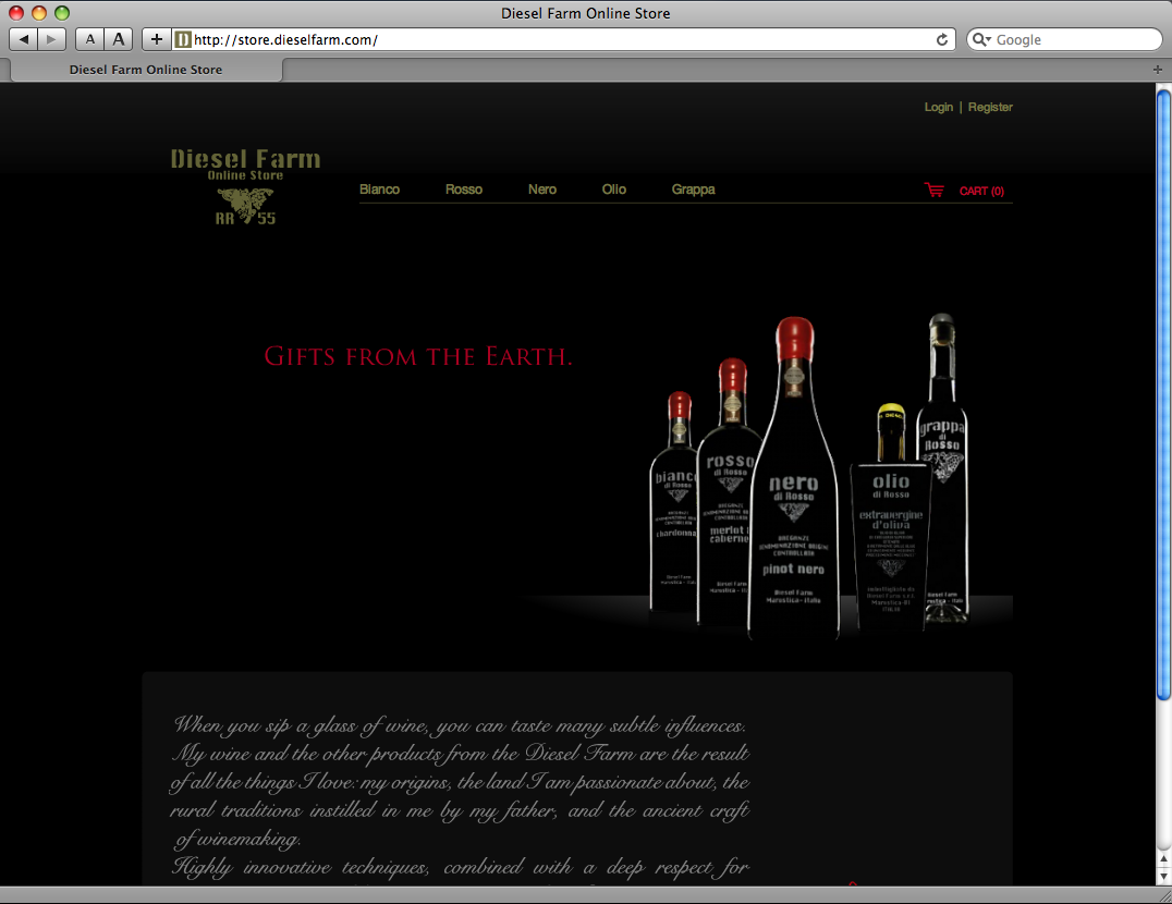 Diesel Farm website Diesel Farm website